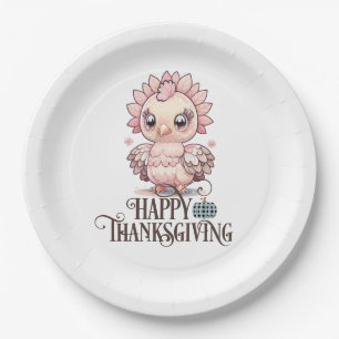 Cute Thanksgiving Turkey Paper Plate