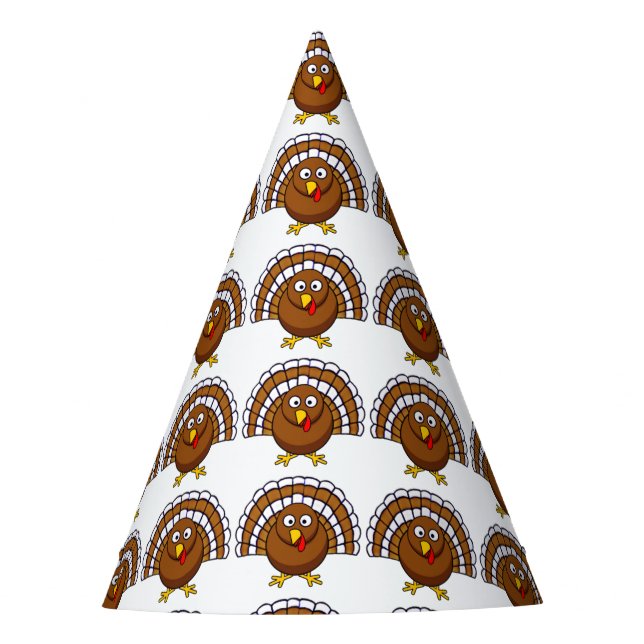 Cute Thanksgiving Turkey Party Hats (Front)