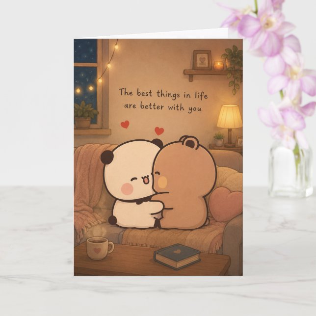Cute The Best Thing In Life  Card (Orchid)