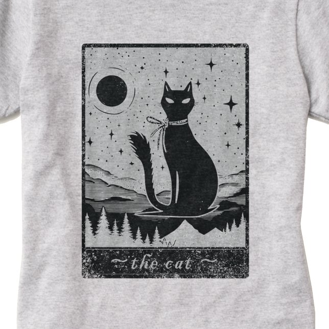 Cute The Cat Tarot Card Fortune Teller Funny Fun T-Shirt (Creator Uploaded)