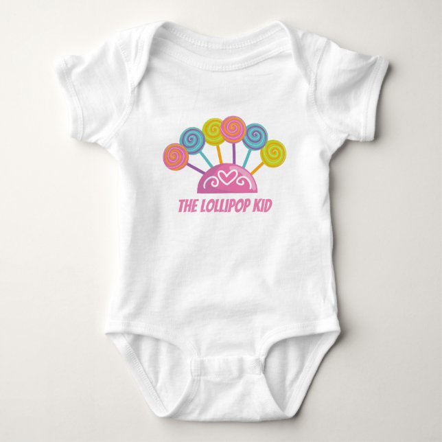 Cute the lollipop kid baby girl bodysuit (Front)