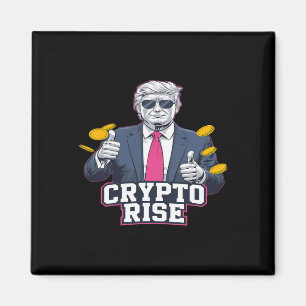 Cute The. Rise Of Bitcoin Trump To The Moon Bullru Magnet