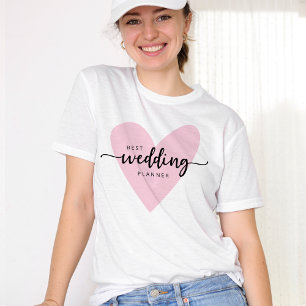 Cute The Wedding Planner Pink Heart T-Shirt