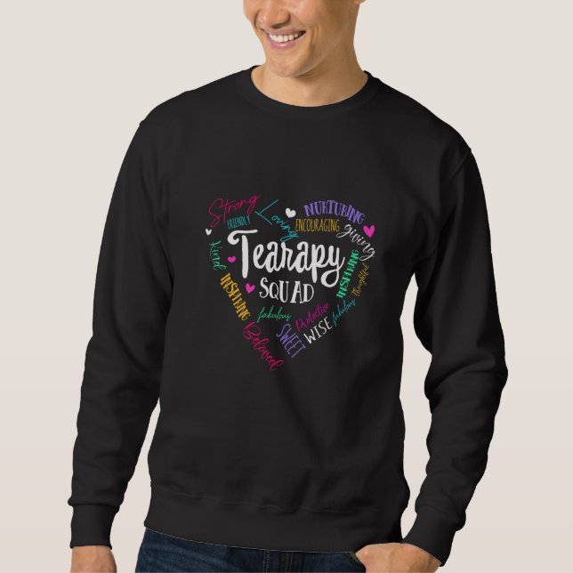 Cute Therapy Squad Physical Therapist Team Back To Sweatshirt (Front)