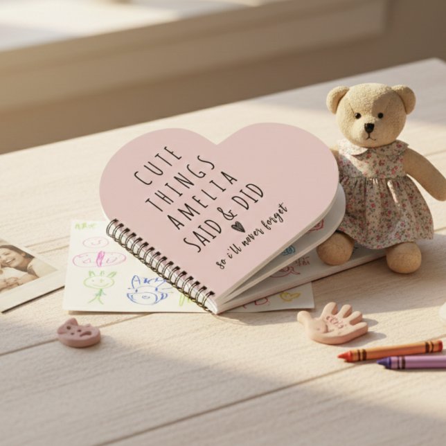 Cute Things My Kids Say Cherished Memories Notebook (Creator Uploaded)