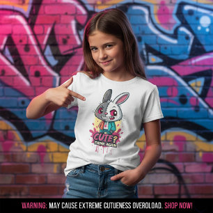 Cute? Think Again Bunny Street Art T-Shirt