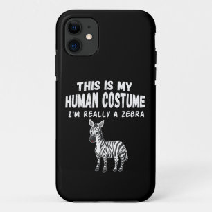 Cute This Is My Human Costume I'm Really A Zebra Case-Mate iPhone Case