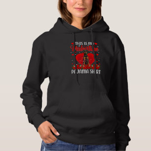 Cute This Is My Valentine's Day Doberman Dog Pajam Hoodie