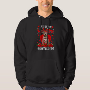 Cute This Is My Valentine's Day Pitbull Dog Pajama Hoodie