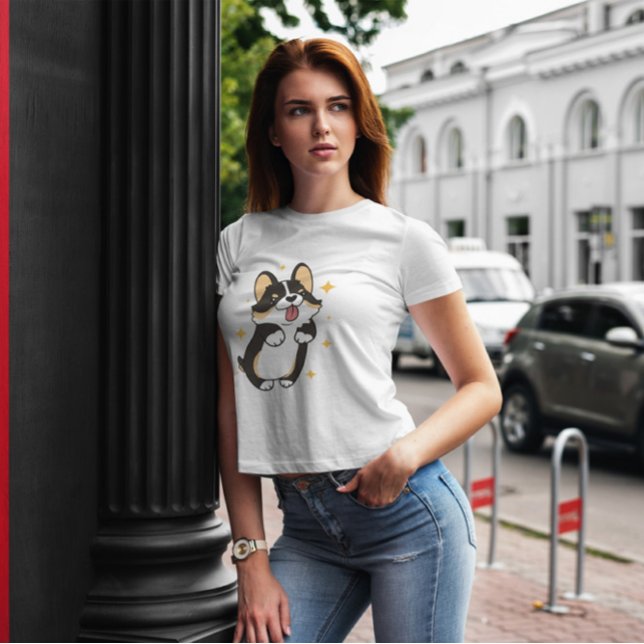 Cute Three Colour Corgi Dog  T-Shirt (Creator Uploaded)