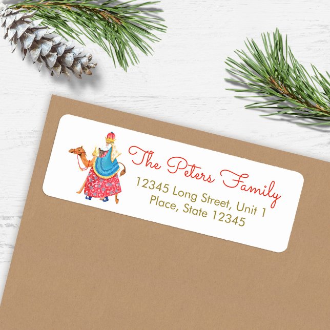 Cute Three Wise Men Holiday Christmas (Cute Three Wise Men Holiday Christmas Label)