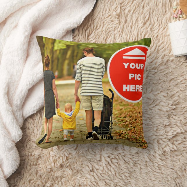 Cute! Throw Pillow - Personalised - 16" x 16" (Blanket)
