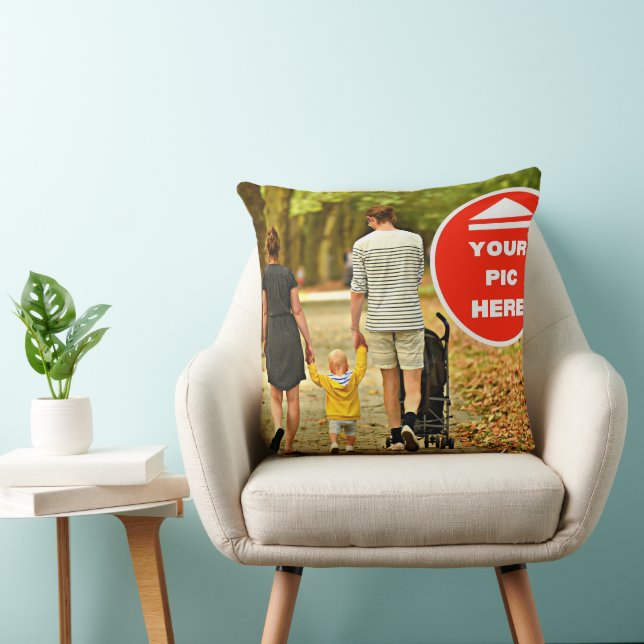 Cute! Throw Pillow - Personalised - 20" x 20" (Chair)