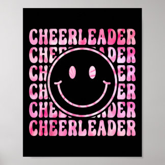 Cute Tie Dye Cheerleading For Cheerleader Squad Bf Poster