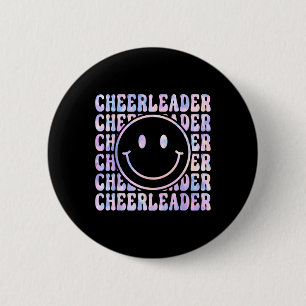 Cute Tie Dye Cheerleading For Cheerleader Squad Ch 6 Cm Round Badge