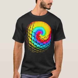 Cute Tie Dye Golf Gift Men Women Funny Rainbow T-Shirt
