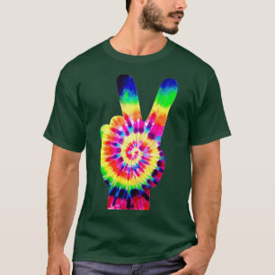 Cute Tie Dye Peace Sign Love  Not War For Mens Wom T-Shirt