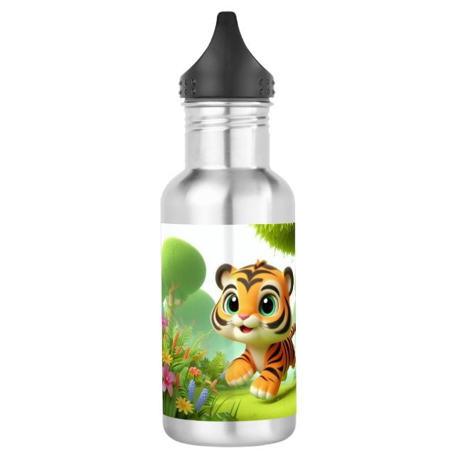 Cute Tiger 532 Ml Water Bottle (Left)
