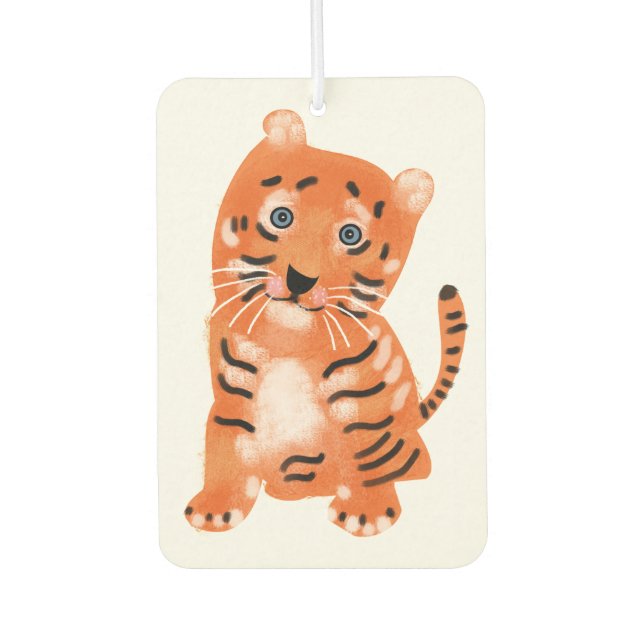 Cute tiger Air Freshener by ORDesigns. (Front)
