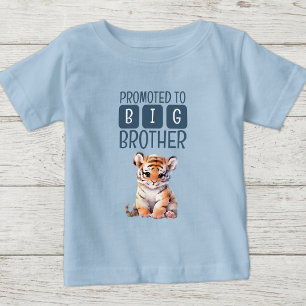 Cute tiger big brother blue baby T-Shirt