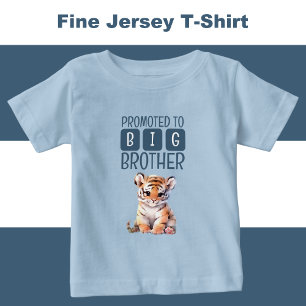 Cute tiger big brother blue baby T-Shirt