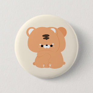 Cute Tiger Couple 6 Cm Round Badge