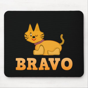 Cute tiger cub cat animal pet brave bravo cartoon mouse pad