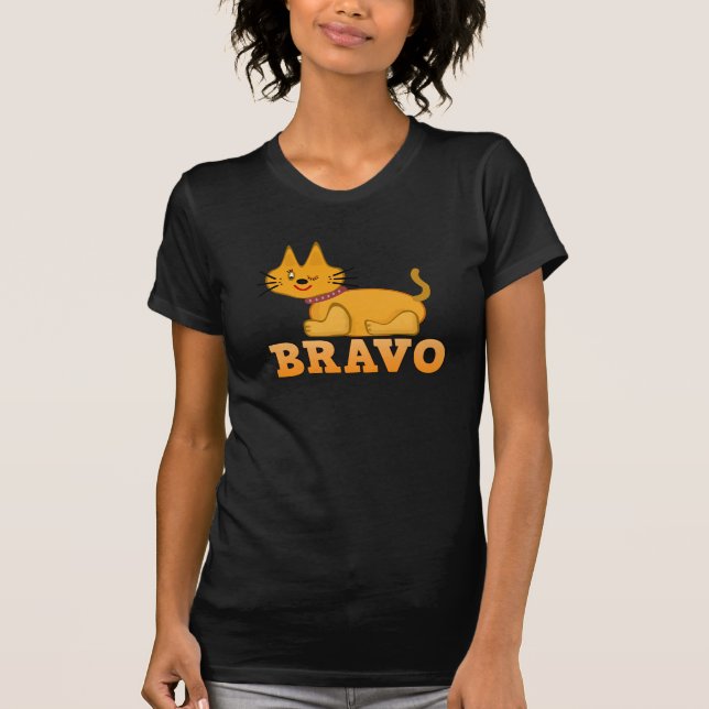 Cute tiger cub cat animal pet brave bravo cartoon T-Shirt (Front)