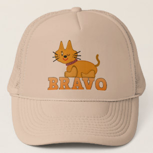 Cute tiger cub cat animal pet brave bravo cartoon trucker hat