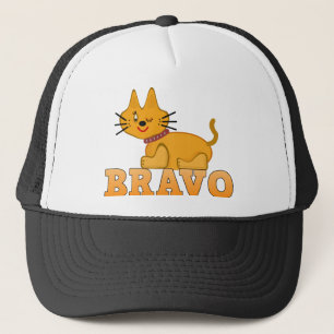 Cute tiger cub cat animal pet brave bravo cartoon trucker hat