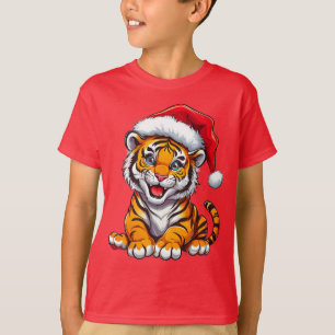 🎁Cute Tiger Cub Christmas T-Shirt Holiday Gift ✨