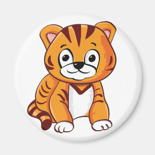 Cute Tiger Cub Magnet