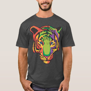 Cute Tiger for Tiger Colourful Big Cat Pop Art Sty T-Shirt