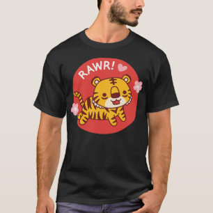 Cute Tiger Goes Rawr T-Shirt