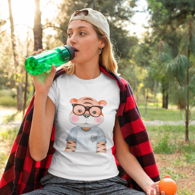 Cute Tiger Illustration T-Shirt (Creator Uploaded)