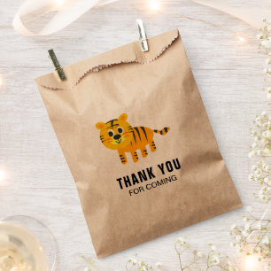 Cute Tiger Kids Birthday Party Favour Bags
