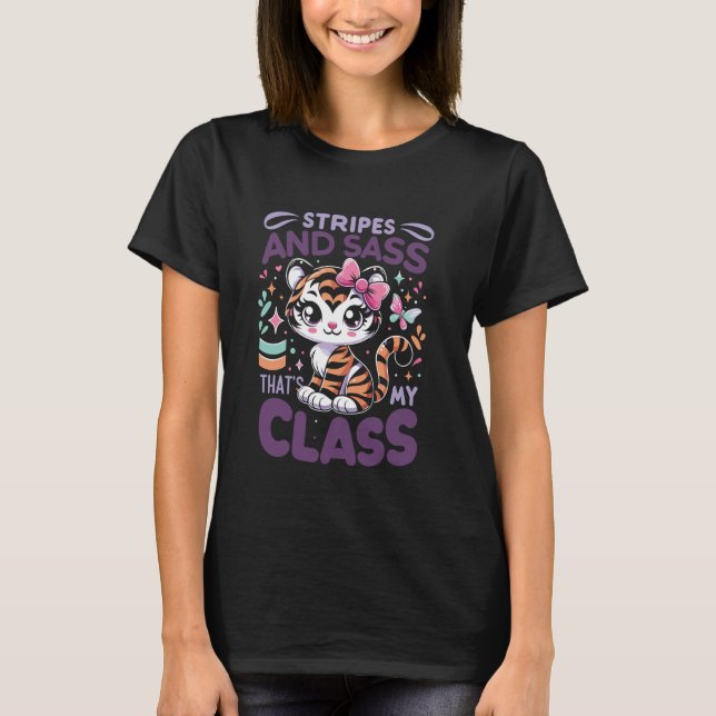 Cute Tiger Kids T-Shirt (Front)