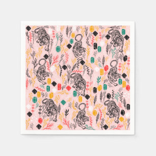 Cute Tiger Paper Napkins