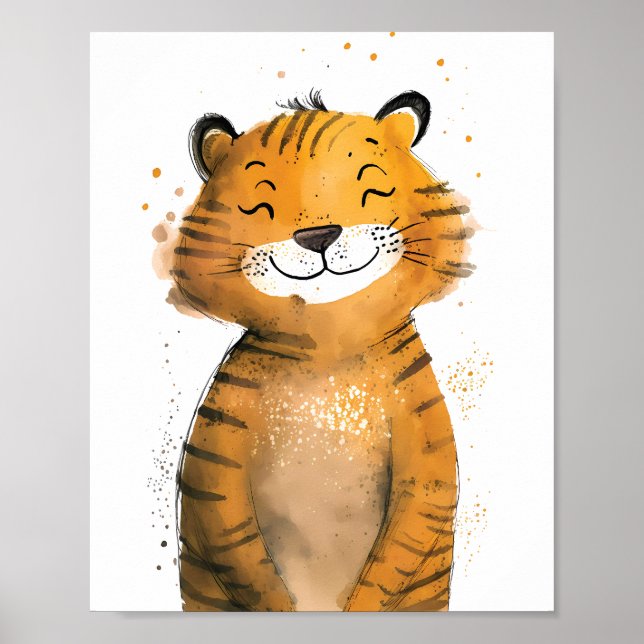 Cute Tiger  Poster (Front)