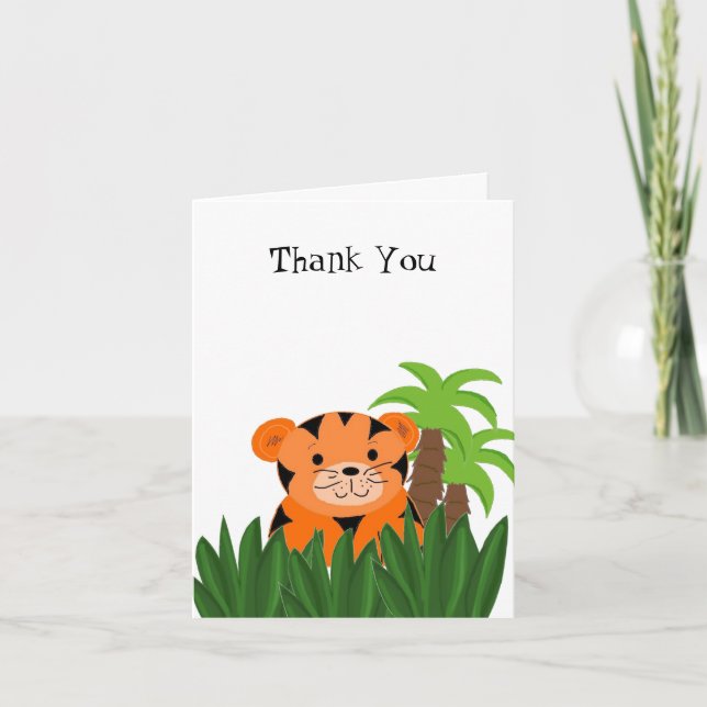 Cute Tiger Thank You (Front)