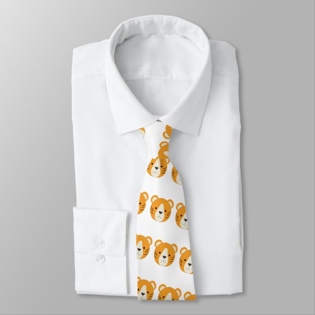 Cute Tiger Tie (Tied)