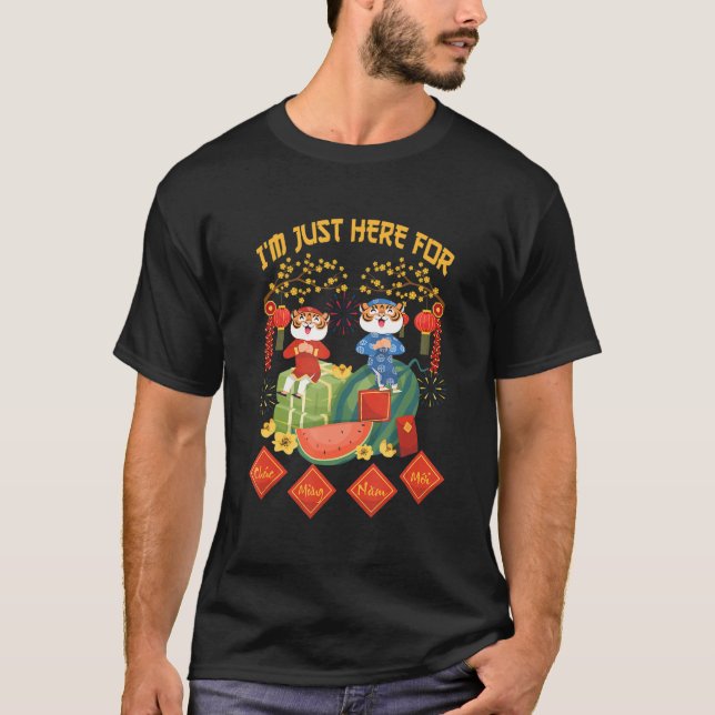 Cute Tiger Vietnamese New Year Chuc Mung Nam Moi T-Shirt (Front)