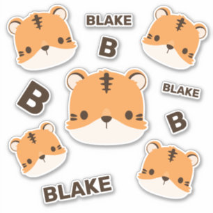 Cute Tiger with Personalised Name