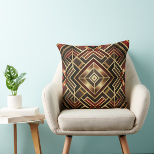 Cute tiled Art Deco pattern Cushion