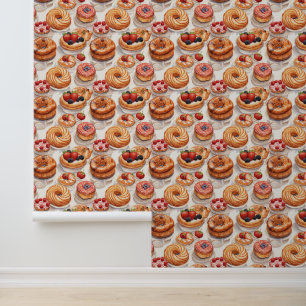 Cute tiled bakery business  wallpaper