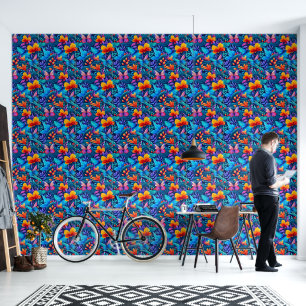 Cute tiled butterfly pattern wallpaper