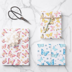 cute tiled butterfly pattern Wrapping Paper Sheets