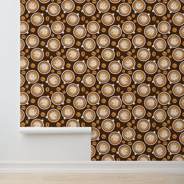 Cute tiled coffee pattern  wallpaper (Application)