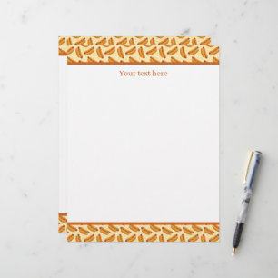 Cute tiled hotdog pattern  custom letterhead