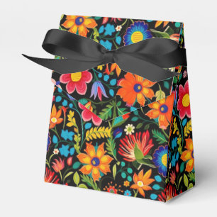 Cute tiled Mexican fiesta flowers Favour Box